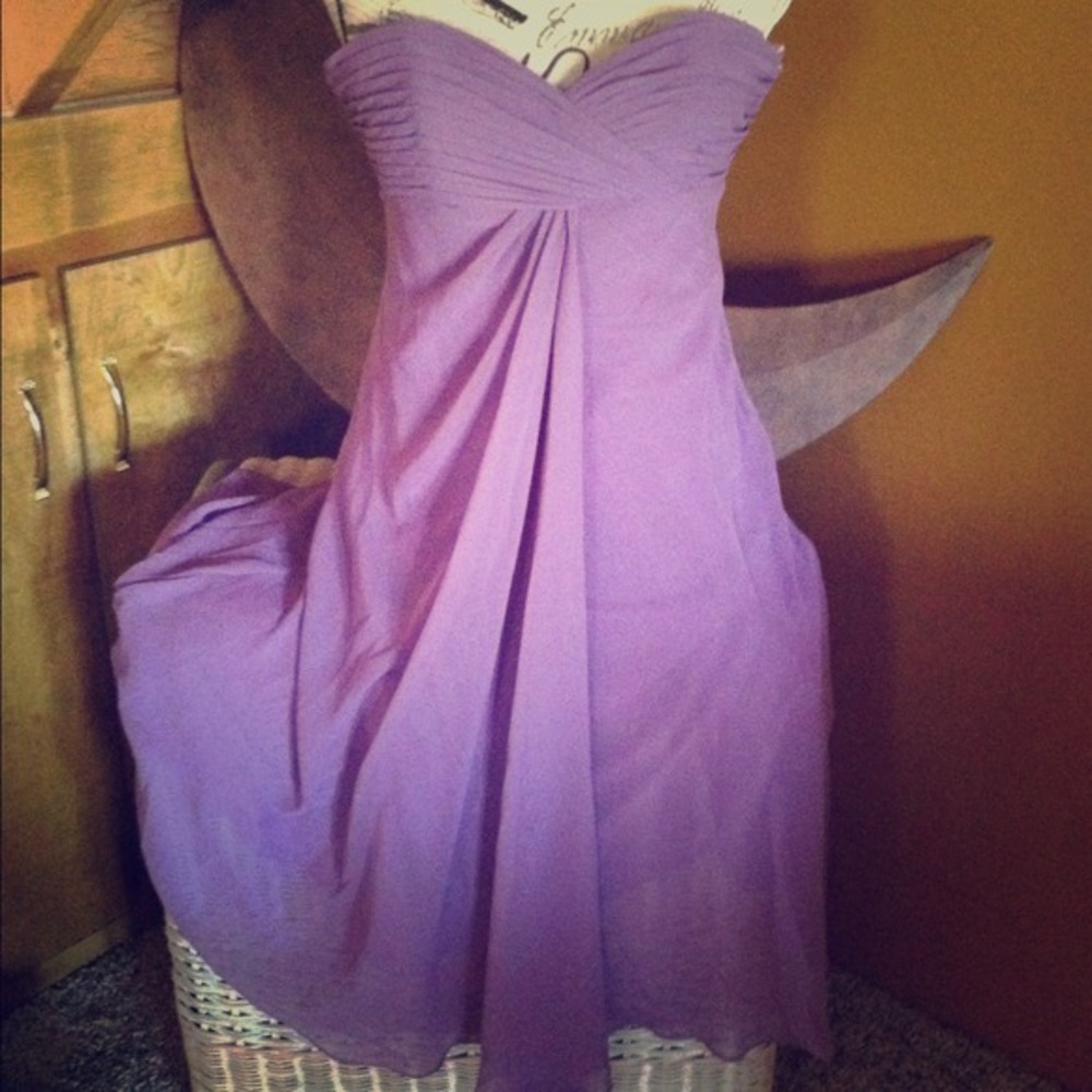 David's Bridal Brides Maid Purple Dress,size 2..